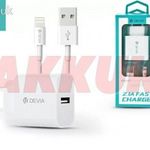 Apple iPhone 5/5S/5C/SE/6S/6S Plus USB hál. töltő adapter + lightning adatkábel, 5V/2, 1A fotó