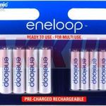 Sanyo/Panasonic eneloop akkucsomag 4db AA 1900mAH + 4db 750mAh AAA típ. BK-KJMCCE44E fotó