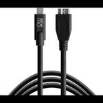 Tether Tools TetherPro USB-C to 3.0 Micro-B 4.6m kábel fekete (CUC3315-BLK) (CUC3315-BLK) fotó