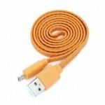 Platinet Omega Braided Micro USB to USB cable 1m Orange OUFBFCO Kiegészítő, Kellék Kábel fotó