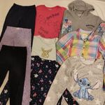 9 db 146 lány csomag: melegítő nadrág, kardigán H&M, leggings, pulóver, felső, Harry Potter poló fotó