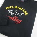 EREDETI PAUL&SHARK (M) *NAGYON EXTRA* FÉRFI *EXCLUSIEVE* FEKETE PULÓVER fotó