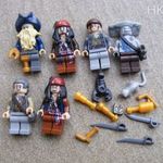 Karib Tenger Kalózai figurák Davy Jones Gibbs kalóz figura Pirates 6db figura + ajándék Lego talp fotó