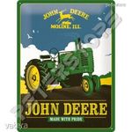 Retró Fém Tábla - John Deere Reklámtábla Dombornyomott fotó