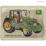 Retró Fém Tábla - John Deere Traktor Dombornyomott fotó