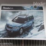 SKODA YETI PROSPEKTUS 36 OLDALAS! fotó