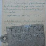 Volt csendőr kerékpár, bicikli táblája + a vasparipa számlája Kispest, Mezőtúr 1945 fotó