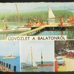 Balaton, részletek vitorlással fotó