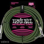 Ernie Ball - Vasalózsinór kábel 7.65m Fekete/Zöld fotó