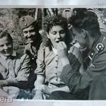 II.vh-s német SS, Wehrmacht katonák extra propaganda fotó finn lányok német katonákkal fotó