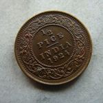 INDIA 1/2 PICE, 1924. 1 DB. NAGYON SZÉP fotó