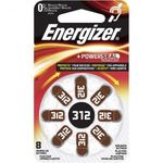 ZA312 hallókészülék elem, cink-levegő, 1, 4V, 160 mAh, 8 db, Energizer ZA312, PR41 fotó