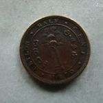 CEYLON HALF CENT, 1870. 1 DB. fotó