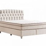 Monza ágyneműtartós kárpitozott boxspring franciaágy, 160x200 - ATRI77417 fotó