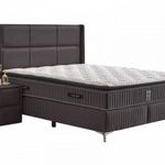 Bella ágyneműtartós kárpitozott boxspring franciaágy, 160x200 - ATRI77414 fotó