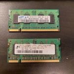 2x 1GB DDR2 SODIMM laptop ram fotó