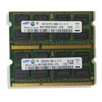 Samsung 4GB (2x2GB) DDR3 1066MHz laptop / notebook memória fotó