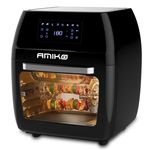 Amiko A80 Airfryer multifunkciós digitális forrólevegős sütő, grill funkció, 1700 W, 12 liter, fekete fotó