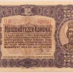 25000 korona 1923 XF+ fotó