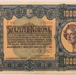 100000 korona 1923 aUNC fotó