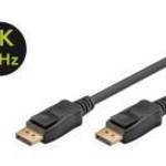 Goobay Displayport (apa) - Displayport (apa) kábel 3 m (v1.2, 4k 60Hz), fekete fotó