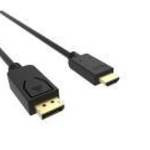 VCOM kábel Displayport 1.2V - aktív HDMI 2.0 (apa-apa), 1, 8m, fekete (CG609) fotó