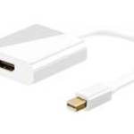 Goobay mini Displayport (apa) - HDMI (anya) átalakító 10cm (4k 30Hz), fehér fotó