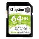 KINGSTON 64GB SDXC Canvas Select Plus fotó