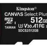 KINGSTON 512GB microSDXC Canvas Select fotó