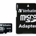 Verbatim 16GB Class10 microSDHC memóriakártya + adapter - VERBATIM fotó