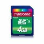 Transcend 4GB SDHC Class 4 memóriakártya fotó