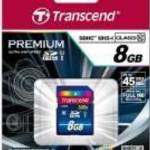 Transcend 8GB SDHC Class 10 memóriakártya fotó