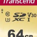 Transcend 64GB SDXC Class 10 UHS-I U3 memóriakártya fotó