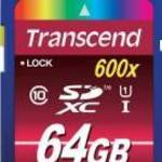 Transcend 64GB Class 10 UHS-I SDXC memóriakártya fotó