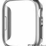 SPIGEN THIN FIT okosóra műanyag védő keret - EZÜST - APPLE Watch Series 7 (45mm) / Series 8 (45mm) / fotó