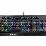 MSI VIGOR GK20 GAMING KEYBOARD Braided Wire and Gold-plated Connector Integrated Wrist Rest Design W fotó