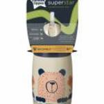 Tommee Tippee itatópohár - Superstar Insulated Straw Cup szívószálas hőtartó 266ml 12hó drapp fotó