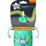 Tommee Tippee itatópohár - Superstar Training Straw Cup szívószálas 300ml 6hó zöld fotó