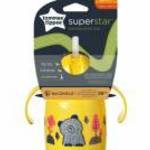 Tommee Tippee itatópohár - Superstar Training Straw Cup szívószálas 300ml 6hó sárga fotó