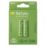 GP ReCyko HR6 (AA) ceruza akku 2450mAh 2db/csomag fotó