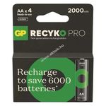 GP ReCyko Pro Ni-MH akku HR6 (AA), 2000mAh 4db/csomag fotó