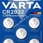 Varta gombelem CR2032 Líthium 5db/csom fotó