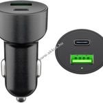 Autós gyorstöltő USB-C és USB-A kimenet PD (Power Delivery) fotó