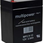 Ólom akku (Multipower) típus MP2, 9-12 12V 2, 9Ah fotó