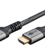 HDMI kábel Ethernettel 0.5m szövet borításos, sürke fotó