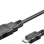 Goobay USB kábel 2.0 micro USB csatlakozóval 60cm fekete fotó