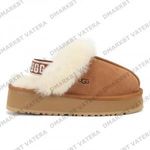 Ugg Funkette Slippers Női Gyerek Unisex Szőrös Papucs Szandál 36-43 Barna fotó