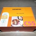 Siemens C55 mobiltelefon eredeti dobozában 1Ft, NMÁ. fotó