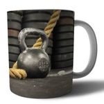 Kettlebell 18 mintás porcelán bögre fotó