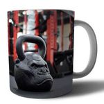 Kettlebell 44 mintás porcelán bögre fotó